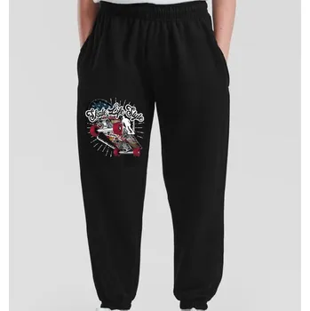 detske-levne-silne-teplaky-tmave-modre-potisk-skate-style Barva: Navy - tmavě modrá, velikost: 152