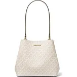 Michael Kors Pratt medium kabelka logo vanilla cream + doprava zdarma