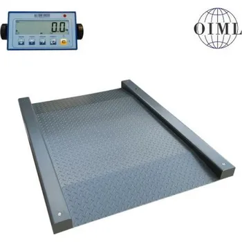 Průmyslová váha Nájezdová podlahová váha LESAK 4TUVN1010L-SP-DFWL, 300kg/100g, 1000x1000mm, lak