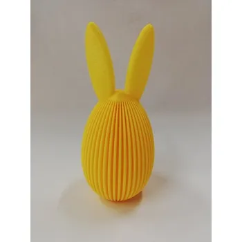 Velikonoční dekorace Velikonoční dekorace - výtisk 3D - 13 x 6 cm - ušaté vejce - žluté