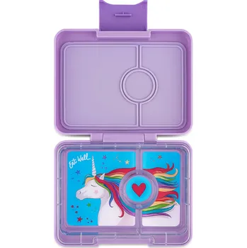 Svačinový box Yumbox Krabička na svačinu - svačinový box Snack - Lavande Purple Unicorn