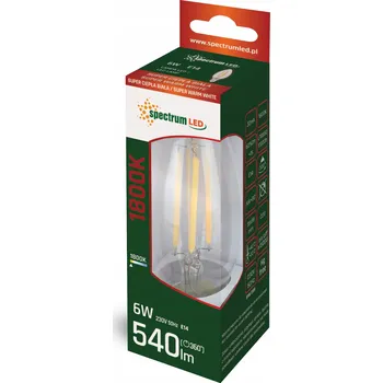 Žárovka LED ŽÁROVKA SVÍČKA E14 230V 6W COG 1800K ČIRÁ SPECTRUM Spectrum WOJ+14650