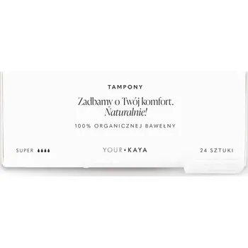 Your Kaya Organické tampony Super 24 Kusů
