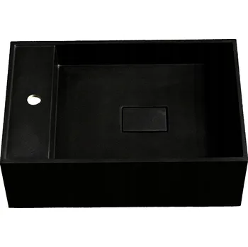 Nástěnné umyvadlo obdélníkové Ideal.X 40 cm černé