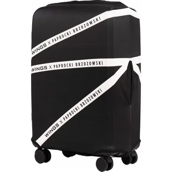 WINGS Ochranný OBAL na velký kufr PAPROCKI & BRZOZOWSKI ČERNÝ