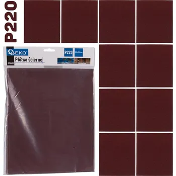 Dílna Geko Brusný plátno - list 230x280mm P220 (10/500)