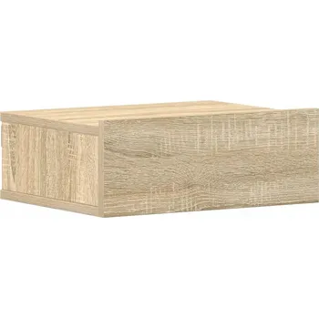 Noční stolek Noční stolek nástěnný dub sonoma 40 x 30 x 15 cm se zásuvkou