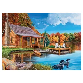 Hračka COBBLE HILL Puzzle Jezero potáplic 500 dílků