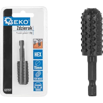 Ruční nářadí Geko Zdzierak - polokruhová rašple na dřevo 15 mm HEX (50/250)
