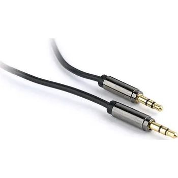 Audio kabel GEMBIRD CABLEXPERT Kabel přípojný jack 3,5mm M/M, PREMIUM QUALITY, pozlacený, 1m