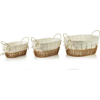 Úložný box Sada 3 ks košíků WILL I. béžová/hnědá