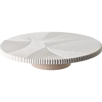 Dekorativní tác DAZ 30 cm bílý/hnědý