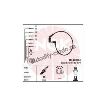 Zapalovací kabel Sada kabelů pro zapalování NGK RC-LC1204