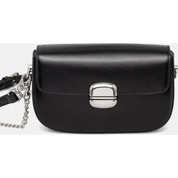 Kabelka Kožená kabelka Answear.LAB 1342.CMS černá 99X, vel. ONE SIZE