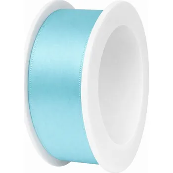 Stuha Stuha saténová tyrkysová 25mm x 3m (7,-Kč/m) (Jednobarevná saténová stuha, barva tyrkysová, oboustranný satén)