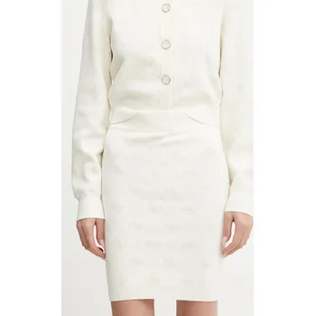 Dámská sukně Sukně s příměsí vlny Guess SARAH W4BD0S.Z3JD2 béžová 01X, vel. S