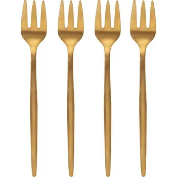 Příbor Sada zlatých dezertních vidliček | NOIA | zlatá | 4 kusy | 890708 Cena za 4 kusy v balení