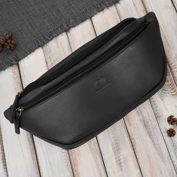 Kabelka Paolo Peruzzi Dámská multifunkční ledvinka velká Paolo Peruzzi; černá