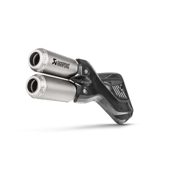 Výfuk pro motocykl Akrapovič Slovinsko Ducati Multistrada koncovky výfuku Akrapovič kulaté titanové