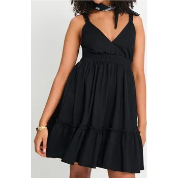 Dámské šaty Sinsay - Mini šaty s viskózou - černá - 880AL-99X - 880AL-99X-XL