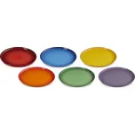 Le Creuset, Jídelní talíře Le Creuset Rainbow Coupe, 27 cm, barevné, 6 ks - Formadore