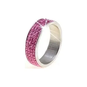 Prsten Prstýnek růžový Preciosa 51 (Prstýnky s kamínky)