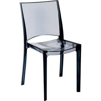 Jídelní stůl B-SIDE – plastová židle - polykarbonát transparente