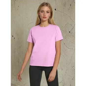 Dámská móda Sinsay - Tričko se sepraným efektem - růžová - 755BB-30X - 755BB-30X-XXS