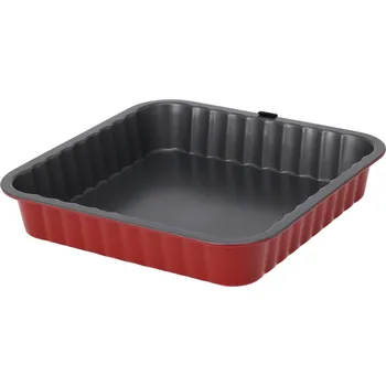 Forma na pečení Čtvercová forma na koláče SUSY černá/červená