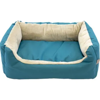 Pelíšek pro psa Samohýl Exclusive Rina 60 x 40 cm petrolejový/šedý