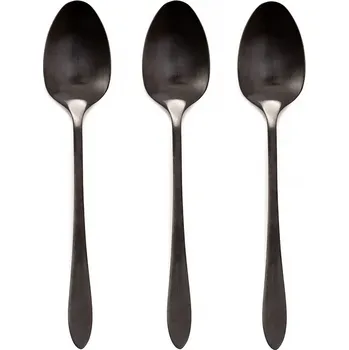 Stolování Sada | STILO | černé čajové lžičky | 3 ks | ALL 847719 Cena za 3 kusy v balení