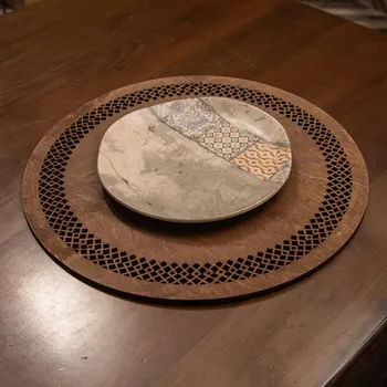 prostírání Sada 4 ks dřevěných prostírání WOODY SEJLUK wenge