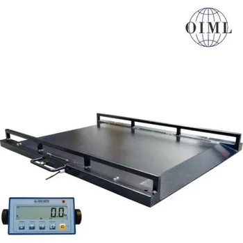 Obchodní váha Nájezdová podlahová váha LESAK 4TUVN0709L-DFWL, 500kg/200g, 740x900mm, lak