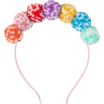 Karnevalový kostým Čelenka s Pom Pom bambulkami multicolor