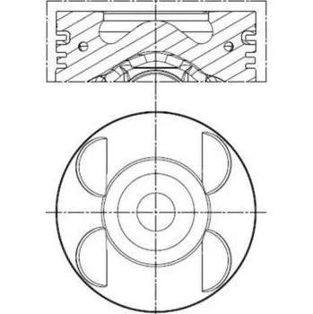 Píst motoru Píst MAHLE 001 PI 00105 001