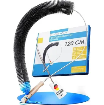 Prachovka Kartáč na radiátory 2.0 [120 cm - černý] vyrobený z nylonových štětin bez živočišných štětin -