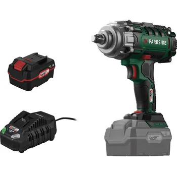 PARKSIDE® Aku rázový utahovák na kola auta PASSK 20-Li C4, 4 Ah