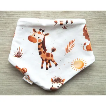 Nákrčník AMÁLKA Zateplený šátek na krk, zvířátka Safari