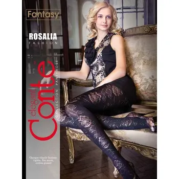 Dámské punčochy Punčochy CONTE - ROSALIA Barva: NERO (černá), Velikost: 2-S