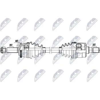 Hnací hřídel - poloosa NTY NPW-HY-644