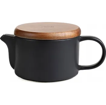 Konvice na čaj Džbán | TALOSA | s akátovým víkem černý | 0,6l | 875583