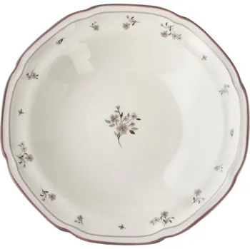 Stolování Hluboký porcelánový talíř ROSALIE 22 cm krémový