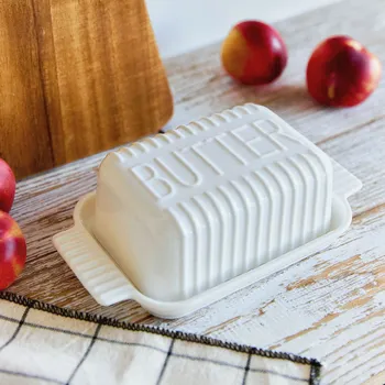 Dóza na potraviny Miska na máslo | FELIS | porcelán bílá | 22x13x7 cm | 892993