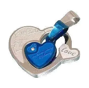 Přívěsek Přívěsek ocel pro páry "srdce" 11 (Double přívěšky pro dva)
