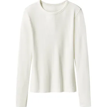 esmara® Dámské triko s dlouhými rukávy (bílá, L(44/46))