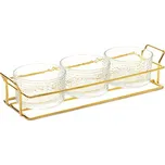 Sada misek | SERENE | transparentní na stojanu, 3 ks | 31 x10 cm | 849980