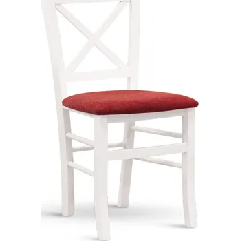 Jídelní stůl CLAYTON látka – čalouněná židle - bílá , gusto bílá 1