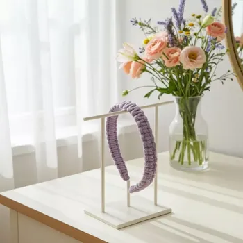 Čelenka Macrame čelenka levandulová (doplňek do vlasů)