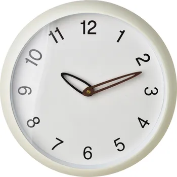 Hodiny Nástěnné hodiny RAMSEY 30 cm bílé/béžové