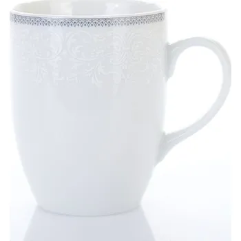 Thun Eva bílá krajka/šedý lem 370 ml